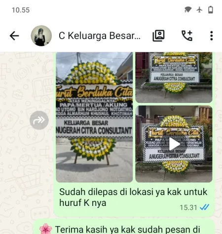 Pengiriman Papan Bunga Duka Sukomangu Purwantoro