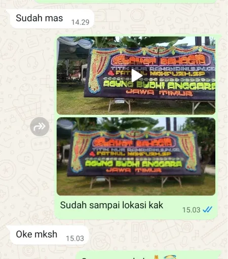 Pengiriman Papan Bunga Sukomangu Purwantoro